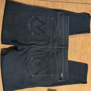 MOTHER Women’s Dark Blue Relaxed Jeans